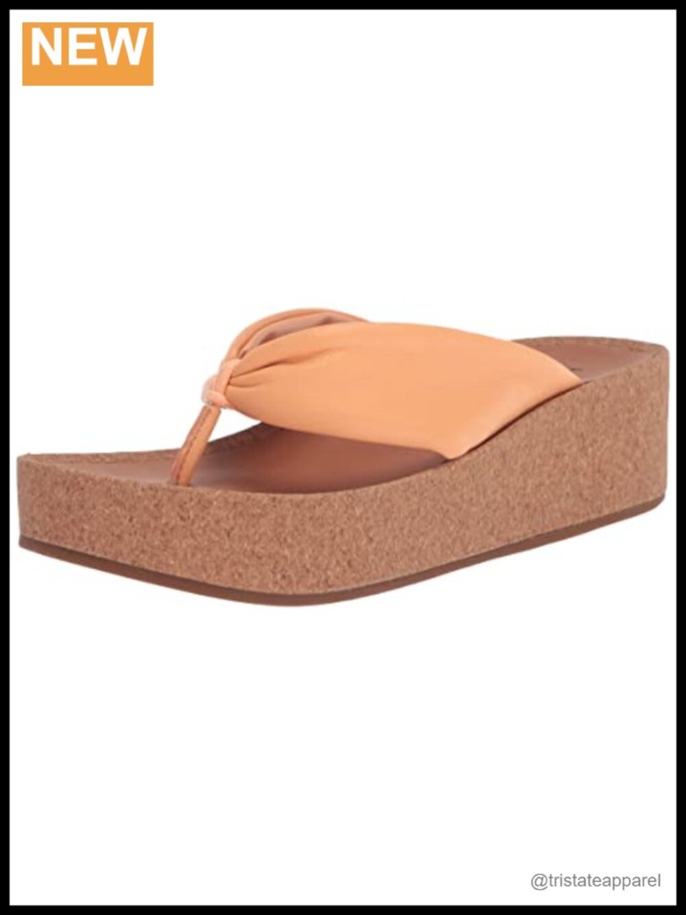 Lucky Brand Lellina Platform Wedge Sandal Leather Slip On